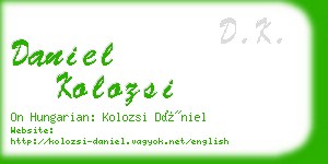daniel kolozsi business card
